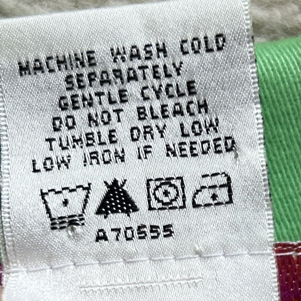 QUACKER FACTORY Green Jacket sz 1X Grosgrain Ribbon Pink Whale Trim Resortwear - Picture 11 of 11